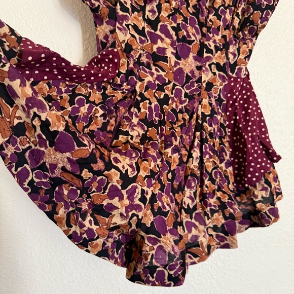 Free People Fiorella Flowy Romper in Midnight Combo - Picture 11 of 11